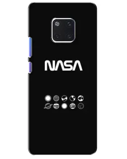 Чехол для Huawei Mate 20 Pro (LYA-L09, LYA-L29) с картинкой «NASA — технический принт»