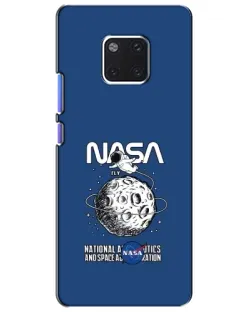 Чехол для Huawei Mate 20 Pro (LYA-L09, LYA-L29) с картинкой «NASA — лунная миссия»