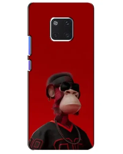 Чехол для Huawei Mate 20 Pro (LYA-L09, LYA-L29) с картинкой «Bored Ape в красном»