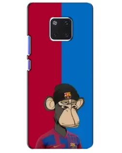 Чехол для Huawei Mate 20 Pro (LYA-L09, LYA-L29) с картинкой «Bored Ape — фанат Барсы»
