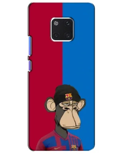 Чехол для Huawei Mate 20 Pro (LYA-L09, LYA-L29) с картинкой «Bored Ape — фанат Барсы»