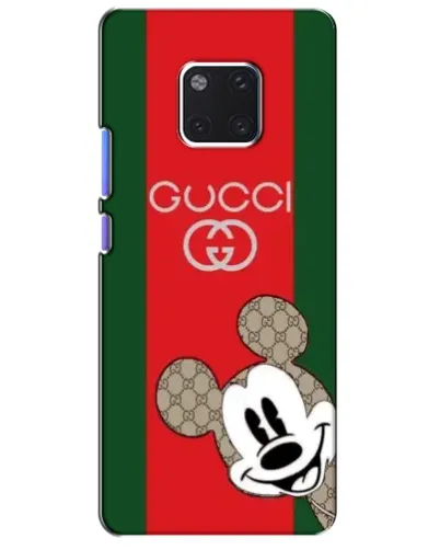 Чехол для Huawei Mate 20 Pro (LYA-L09, LYA-L29) с картинкой «Gucci — полосы и Микки»