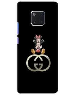 Чехол для Huawei Mate 20 Pro (LYA-L09, LYA-L29) с картинкой «Минни Маус на лого»