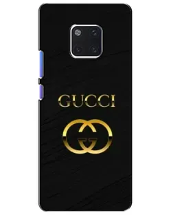 Чехол для Huawei Mate 20 Pro (LYA-L09, LYA-L29) с картинкой «Золотой логотип Gucci»