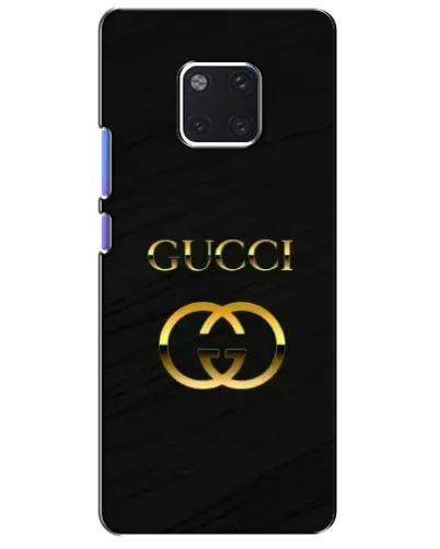 Чехол для Huawei Mate 20 Pro (LYA-L09, LYA-L29) с картинкой «Золотой логотип Gucci»