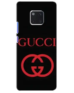 Чехол для Huawei Mate 20 Pro (LYA-L09, LYA-L29) с картинкой «Gucci — красный логотип»