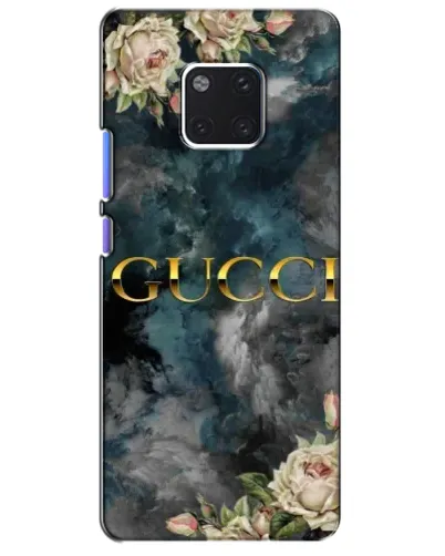 Чехол для Huawei Mate 20 Pro (LYA-L09, LYA-L29) с картинкой «Абстрактные цветы Gucci»