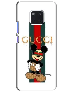 Чехол для Huawei Mate 20 Pro (LYA-L09, LYA-L29) с картинкой «Микки Маус Gucci — полосы»