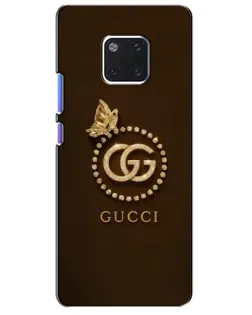 Чехол для Huawei Mate 20 Pro (LYA-L09, LYA-L29) с картинкой «Gucci — золотая бабочка»