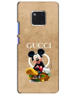 Чехол для Huawei Mate 20 Pro (LYA-L09, LYA-L29) с картинкой «Микки Маус Gucci — крафт»