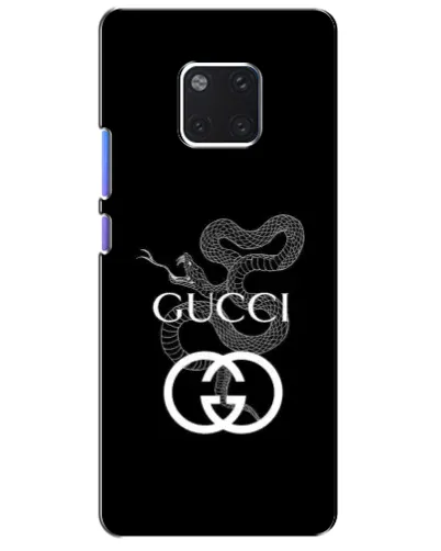 Чехол для Huawei Mate 20 Pro (LYA-L09, LYA-L29) с картинкой «Gucci — серебряная змея»