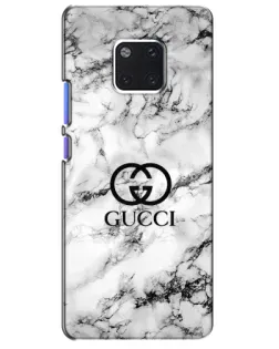 Чехол для Huawei Mate 20 Pro (LYA-L09, LYA-L29) с картинкой «Gucci — мраморный шик»