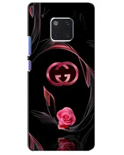 Чехол для Huawei Mate 20 Pro (LYA-L09, LYA-L29) с картинкой «Gucci — неоновая роза»