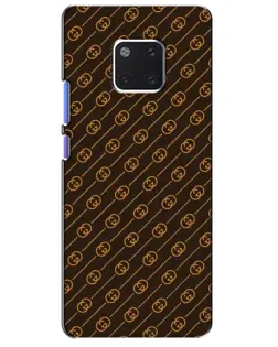 Чехол для Huawei Mate 20 Pro (LYA-L09, LYA-L29) с картинкой «Gucci — золотые диагонали»