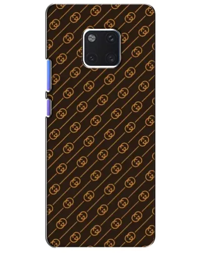 Чехол для Huawei Mate 20 Pro (LYA-L09, LYA-L29) с картинкой «Gucci — золотые диагонали»