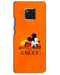Чохол для Huawei Mate 20 Pro (LYA-L09, LYA-L29) з картинкою «Міккі Маус Gucci — помаранч»