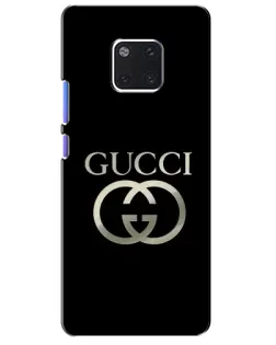 Чохол для Huawei Mate 20 Pro (LYA-L09, LYA-L29) з картинкою «Gucci — золото на чорному»