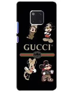 Чохол для Huawei Mate 20 Pro (LYA-L09, LYA-L29) з картинкою «Gucci — герої Disney та монограма»
