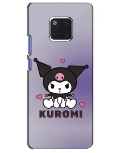 Чехол для Huawei Mate 20 Pro (LYA-L09, LYA-L29) с картинкой «Kuromi — фиолетовый арт»