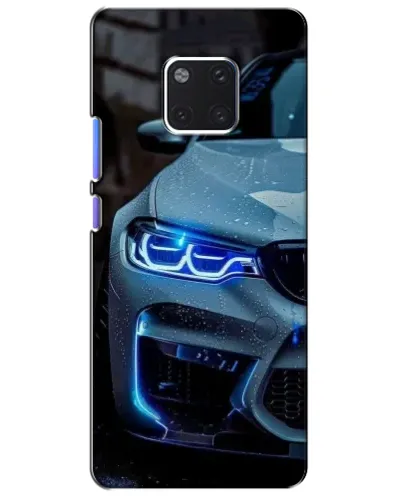Чехол для Huawei Mate 20 Pro (LYA-L09, LYA-L29) с картинкой «Взгляд BMW с синими фарами»