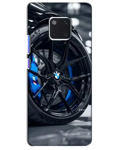 Чехол для Huawei Mate 20 Pro (LYA-L09, LYA-L29) с картинкой «Колесо BMW вблизи»