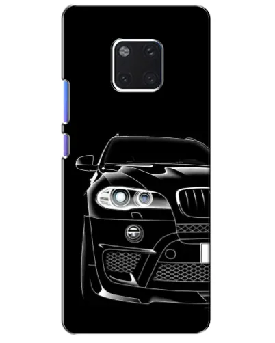 Чехол для Huawei Mate 20 Pro (LYA-L09, LYA-L29) с картинкой «Темный силуэт BMW»