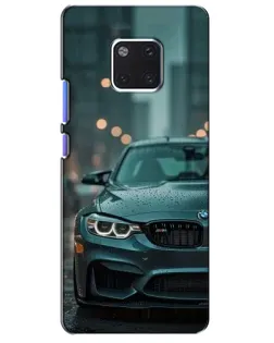 Чехол для Huawei Mate 20 Pro (LYA-L09, LYA-L29) с картинкой «BMW в огнях города»