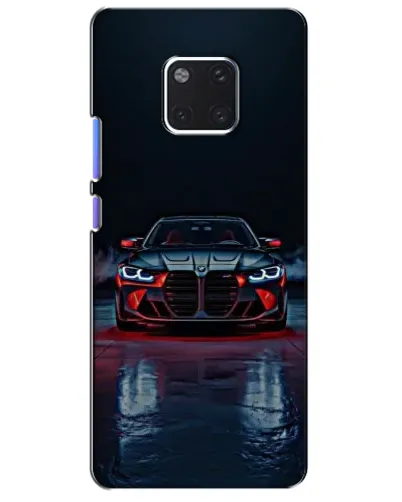 Чехол для Huawei Mate 20 Pro (LYA-L09, LYA-L29) с картинкой «BMW на мокрой дороге»