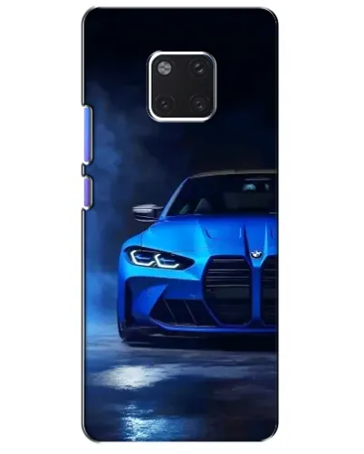 Чехол для Huawei Mate 20 Pro (LYA-L09, LYA-L29) с картинкой «Голубая BMW M4»
