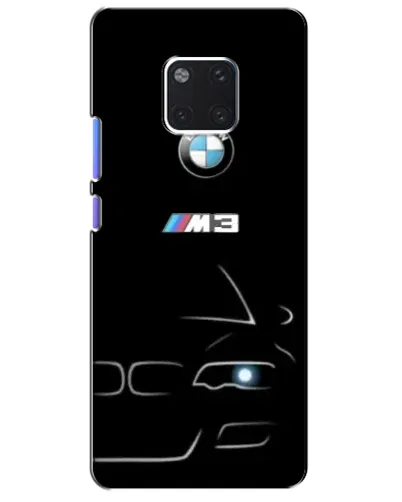 Чехол для Huawei Mate 20 Pro (LYA-L09, LYA-L29) с картинкой «Минималистичный принт BMW M3»