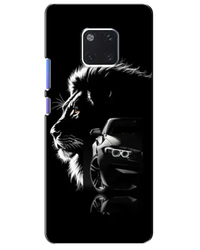 Чехол для Huawei Mate 20 Pro (LYA-L09, LYA-L29) с картинкой «BMW и лев»