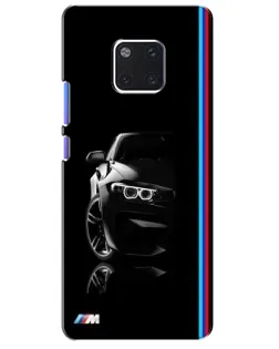 Чехол для Huawei Mate 20 Pro (LYA-L09, LYA-L29) с картинкой «Силуэт BMW в темноте»