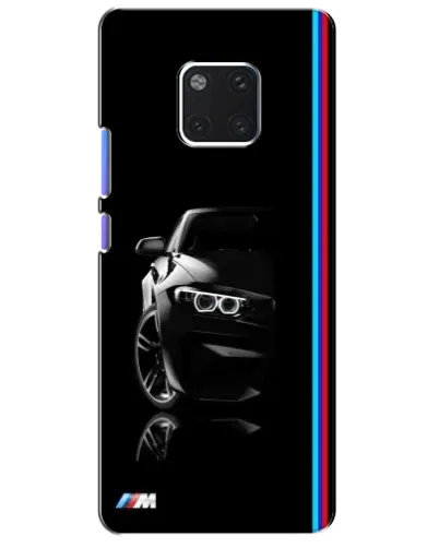 Чехол для Huawei Mate 20 Pro (LYA-L09, LYA-L29) с картинкой «Силуэт BMW в темноте»