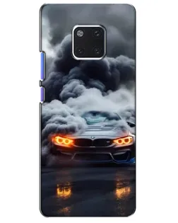 Чехол для Huawei Mate 20 Pro (LYA-L09, LYA-L29) с картинкой «BMW в дыму»