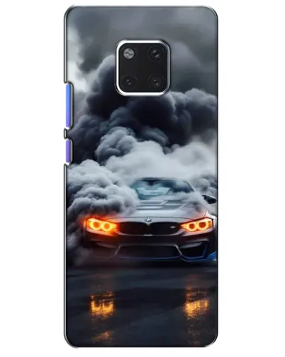Чехол для Huawei Mate 20 Pro (LYA-L09, LYA-L29) с картинкой «BMW в дыму»