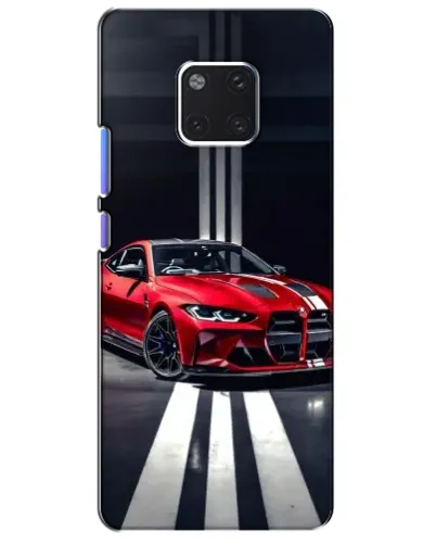Чехол для Huawei Mate 20 Pro (LYA-L09, LYA-L29) с картинкой «Красная BMW на дороге»