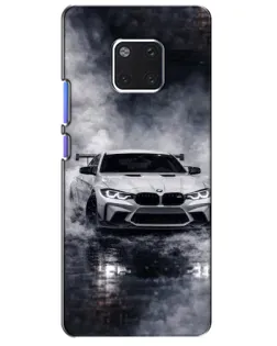 Чехол для Huawei Mate 20 Pro (LYA-L09, LYA-L29) с картинкой «BMW сквозь туман»