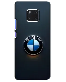 Чехол для Huawei Mate 20 Pro (LYA-L09, LYA-L29) с картинкой «Логотип BMW — минимализм»