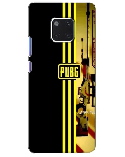 Чехол для Huawei Mate 20 Pro (LYA-L09, LYA-L29) с картинкой «PUBG — камуфляжный шлем»