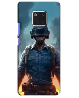 Чехол для Huawei Mate 20 Pro (LYA-L09, LYA-L29) с картинкой «PUBG — реалистичный герой»