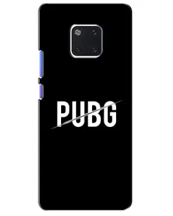Чехол для Huawei Mate 20 Pro (LYA-L09, LYA-L29) с картинкой «PUBG — белый логотип»