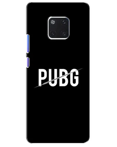 Чехол для Huawei Mate 20 Pro (LYA-L09, LYA-L29) с картинкой «PUBG — белый логотип»