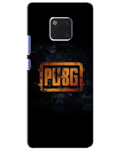 Чехол для Huawei Mate 20 Pro (LYA-L09, LYA-L29) с картинкой «PUBG — золотой логотип»