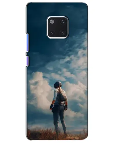 Чехол для Huawei Mate 20 Pro (LYA-L09, LYA-L29) с картинкой «Герой PUBG на скале»