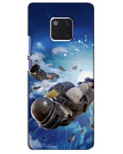 Чехол для Huawei Mate 20 Pro (LYA-L09, LYA-L29) с картинкой «Десант PUBG — прыжок»