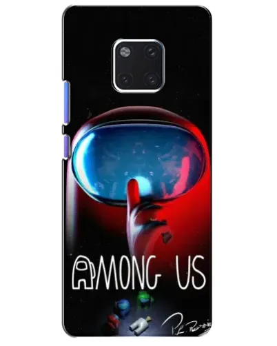 Чехол для Huawei Mate 20 Pro (LYA-L09, LYA-L29) с картинкой «Красный импостер — макро»