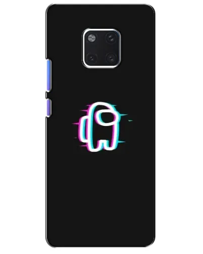 Чехол для Huawei Mate 20 Pro (LYA-L09, LYA-L29) с картинкой «Among Us неон»