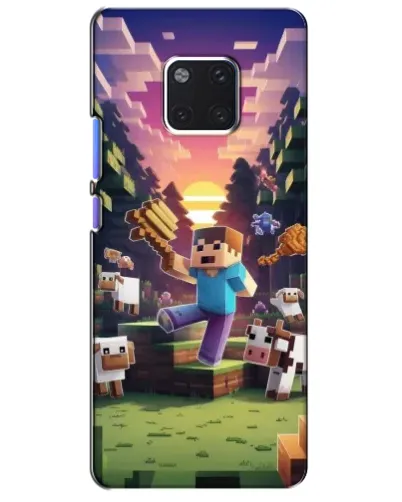 Чехол для Huawei Mate 20 Pro (LYA-L09, LYA-L29) с картинкой «Стив на ферме» Чехол для Huawei Mate 20 Pro (LYA-L09, LYA-L29) с картинкой «Стив на ферме»