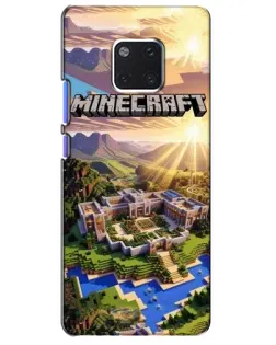 Чехол для Huawei Mate 20 Pro (LYA-L09, LYA-L29) с картинкой «Minecraft панорама»
