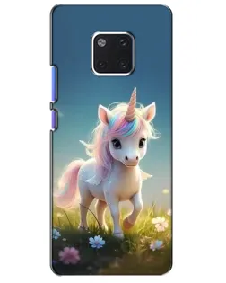 Чехол для Huawei Mate 20 Pro (LYA-L09, LYA-L29) с картинкой «Единорог на поляне»